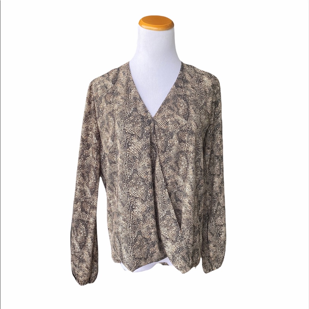 Allison Joy Evereve Snake Print Blouse